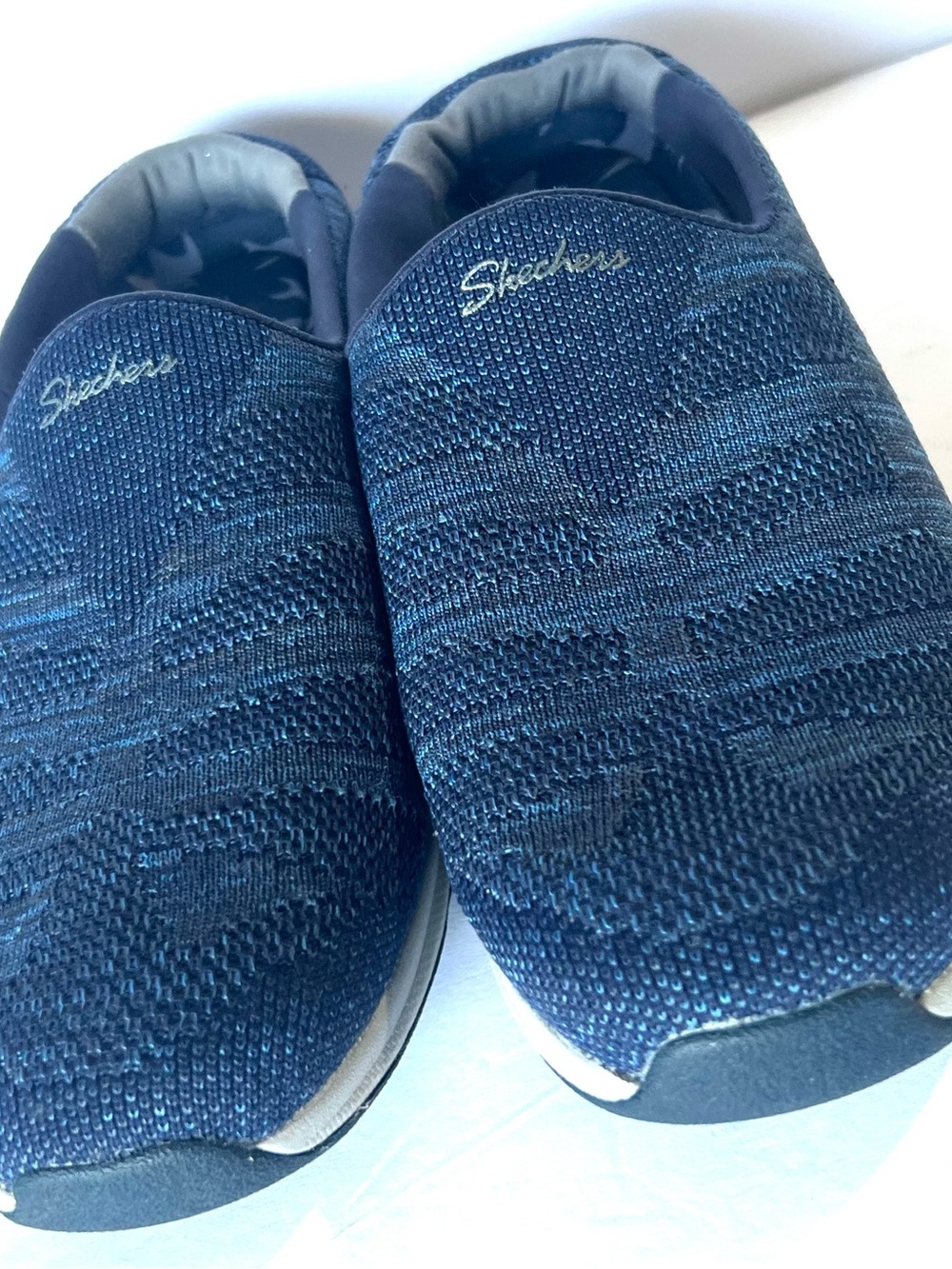 Sketchers Sz 9.5 Women’s Shoes Blue Flippers Comfort Feet - Picture 3 of 6